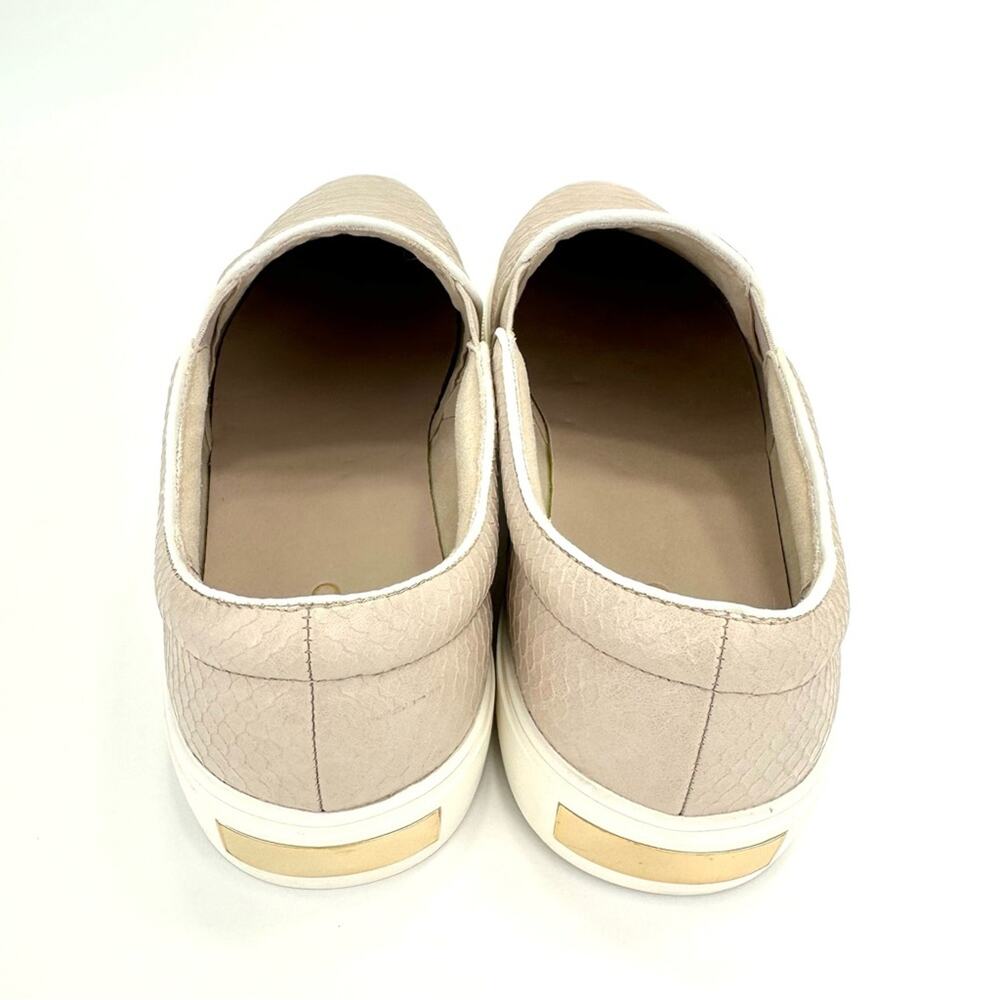 Aldo Jille Slip-On Sneaker Size 9 Mauve Pink Faux Leather Low Platform Embossed - Picture 5 of 14